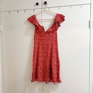 Urban Outfitters Kimchi Blue Ruffled Mini Dress